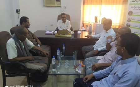 المدير العام لصندوق النظافة والتحسين بالوادي والصحراء يلتقي برئيس نادي سيؤن والهيئه الاداريه