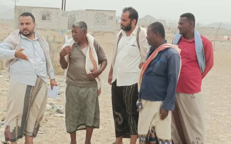 فريق هندسي يزور منطقة ميفع بما يخص مشروع إعادة تأهيل شبكة مياه ميفع