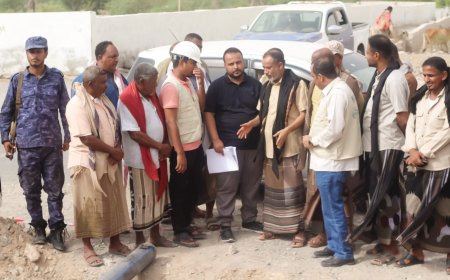 مدير عام بروم ميفع يتفقد سير العمل في مشروع تأهيل شبكة مياه ميفع "السفال