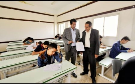 نائب وزير التربية العباب يدشن اختبارات القبول بمجمع المتفوقين..