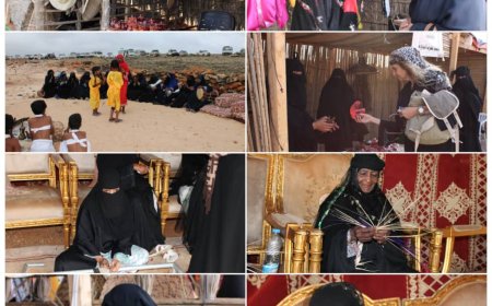 المراه السقطريه حاضر في مهرجان الأمير دكسم سقطري بشكل واسع