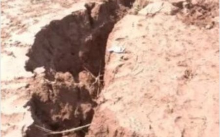 تشققات سيول الأمطار الأرضية تبتلع طفلة في الحديدة ..