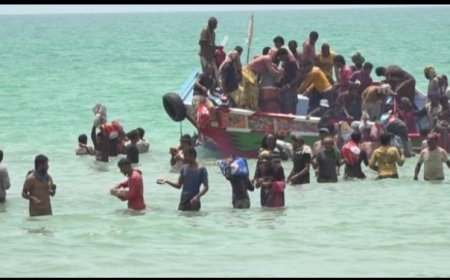 بعد 3 ايام من احتجازهم في السجون الإريترية 31 صيادا يعودون إلى الحديدة ...