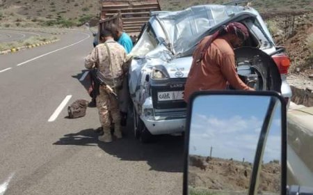 حادث مروري في لحج