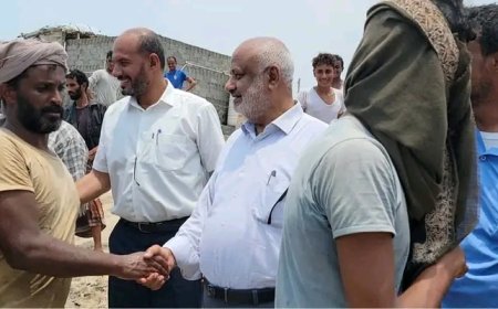 الحسن طاهر، يستقبل 72 صياداً من الخوخة وحيس والمخا، كانوا محتجزين لدى السلطات الارتيرية..