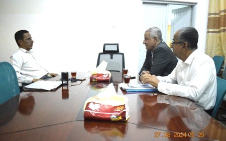 العمودي وبلفاس يناقشان الأوضاع الصحية بمديرية سيئون