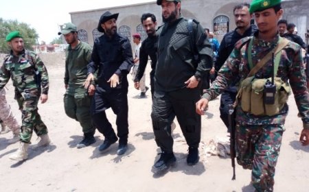 مدير أمن لحج يقوم بزيارة ميدانية لوحدة مكافحة الإرهاب في المحافظة...