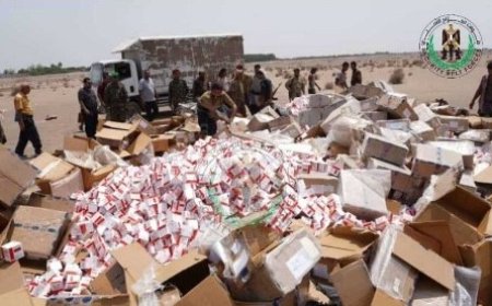 إتلاف 3.6 مليون كبسولة من دواء مخدر تم ضبطه في عمليات نوعية في العاصمة عدن...