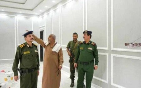 وزير الداخلية يتفقد سير العمل في بناء وتجهيز مكاتب ديوان الوزارة في عدن..