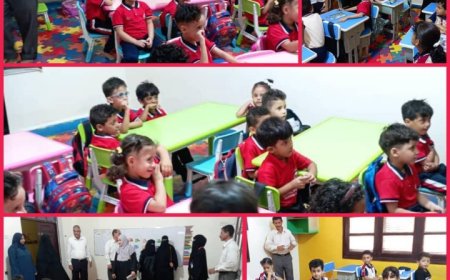 فريق من التوجيه التربوي يزور المدرسة الكندية الدولية في العاصمة عدن وينفذ الفريق مجموعة من الأنشطة..