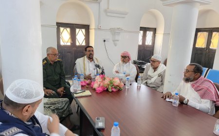 مدير عام مديرية تريم يلتقي ممثلي منظمات المجتمع المدني بمديرية تريم 