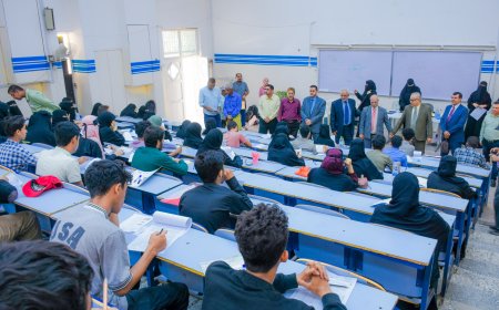 تدشين امتحانات المفاضلة في كلية طب الأسنان بجامعة عدن