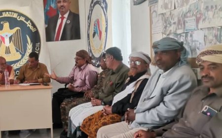 إنتقالي يافع رصد يعقد لقاءً مع الإعلاميين في المديرية لتوحيد الخطاب الاعلامي.