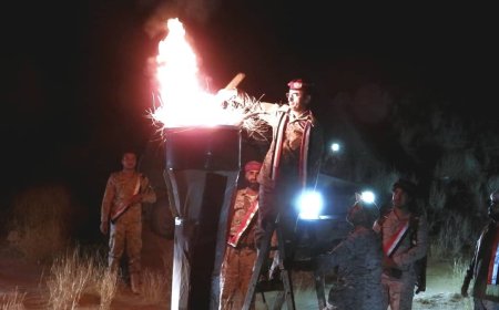 قيادة اللواء 161 مشاة جبلي تشعل شعلة الذكرى 62 لثورة 26 سبتمبر