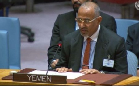 تحت بند “صون السلام والأمن الدوليين” عضو الرئاسي الزُبيدي يلقي كلمة أمام مجلس الأمن الدولي بجلسة المناقشة المفتوحة..