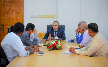 لصور يترأس اجتماعاً للجنة أراضي جامعة عدن