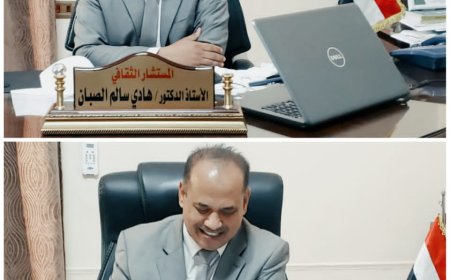 القاهرة / المستشار الثقافي في سفارة بلادنا      ندعوا طلابنا إلى التميز والتفوق
