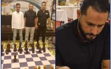 لاعب اليمن الدولي في الشطرنج الضرير يحصد المركز الرابع في بطولة جولدن نايت بمصر ..