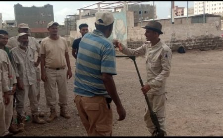 عدن اختتام الدورة الانعاشية لتطوير مهارات العاملين الميدانية بمركز تدريب للبرنامج الوطني للتعامل مع الالغام .