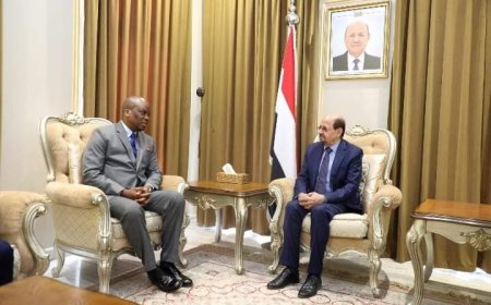 تنسيق يمني إفريقي لدعم فلسطين.. وزير الخارجية يلتقي سفير جنوب إفريقيا