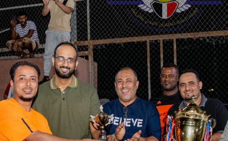 فريق الإطفاء والإنقاذ بطلاً لبطولة شهداء مطار عدن في نسختها الثانية