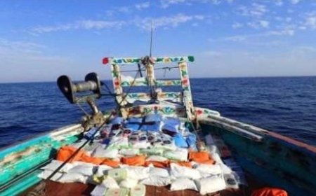 القوات البحرية المشتركة تضبط كمية من المخدرات في بحر العرب..