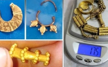 رصد مشغولات ذهبية اثرية من الجوف تباع بمحلات الذهب في المحافظات...