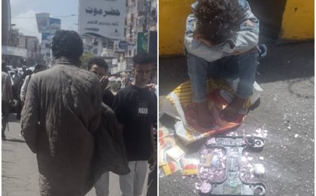 سائق يدهس ميزان احد الاطفال بشارع جمال  ومختل عقليا يمسح على راسه ويعطبه حبه شراب كندا