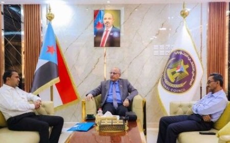 الكثيري يلتقي مدير عام سرار في محافظة أبين ..