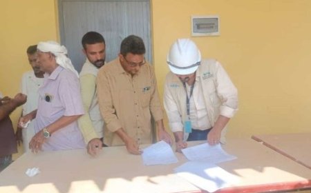 الأجعش والقاضي يتسلمان مدرستين في حيس بعد تأهيلهما..