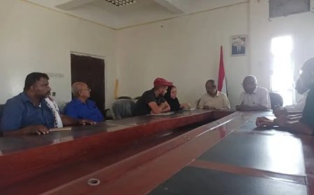 السلطة المحلية تناقش مع وفد الصليب الأحمر تأهيل مشروع مياه الدنين في حيس...