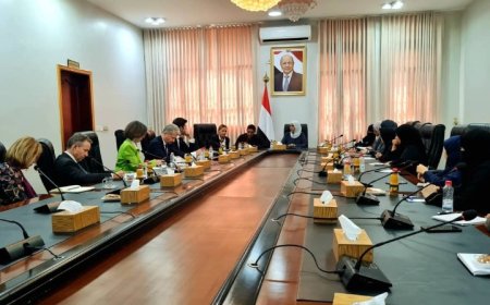 رئيسة اللجنة الوطنية للمرٲة تبحث مع وفد أوروبي والبنك الدولي سبل دعم قضايا المرٲة في اليمن ..