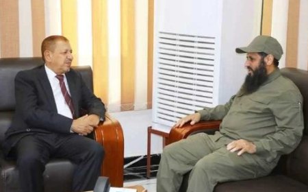 رئيس مجلس القضاء الأعلى بعدن يلتقي القائد العام لقوات الحزام الأمني..