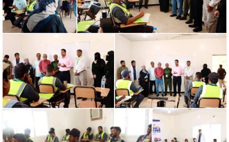 تدشين شركة النفط فرع عدن دورة هامة في الأمن والسلامة والانقاذ في المنشاءات النفطية