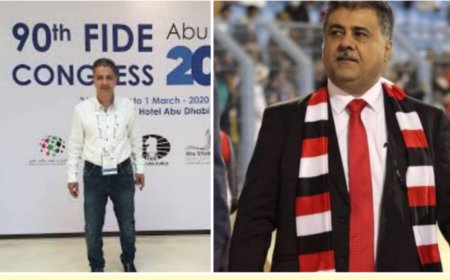 رئيس الاتحاد اليمني للشطرنج يهنئ الشيخ أحمد العيسي بتزكيته رئيسًا للاتحاد اليمني لكرة القدم