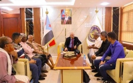 الكثيري يطلع المطالب الحقوقية لموظفي مصلحة الضرائب بالجنوب..