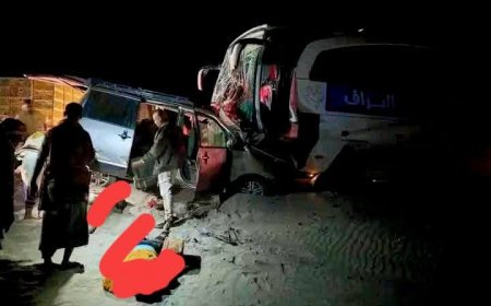 عاجل: وفاة 4 جراء حادث سير بالخط الرابط بين عدن وابين (صور أولية )