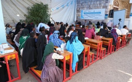الانتهاكات الستة الجسيمة ضد الأطفال في مخيم بمحافظة تعز في ندوة لتحالف رصد ..
