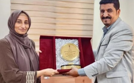 درع الوفاء والتقدير من مدير عام مطار عدن الدولي لمدير منظمة «يمن ايد»..
