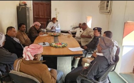 المكتب التنفيذي بمديرية السوم يعقد دورته الاعياديه والختاميه لعام 2024م 