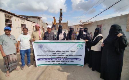 جمعية العائدين تنفذ المرحلة الثانية لمبادرة حياة آمنة لأغطية مناهل الصرف الصحي بدار سعد 