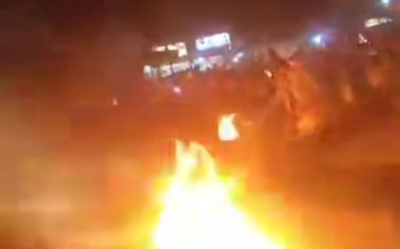 عاجل:قطع خط رئيسي في لحج(صورة أولية )