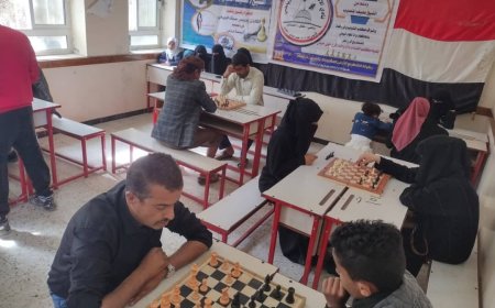 تعز .مكتب الشباب والرياضة يفتح بطولة الشطرنج لاول مره بمديرية جبل حبشي...