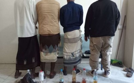 مكافحة المخدرات في لحج تلقي القبض على عصابة متخصصة بسرقة المواطنين ..