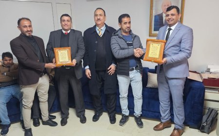 الرمانة والمحضار  يكرمان المستشار الثقافي والمسئول المالي بالسفارة اليمنية بتونس