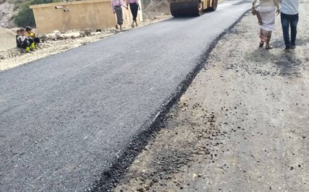 صندوق صيانة الطرق والجسور عدن يدشن أعمال السفلته في مشروع عقبة خلق في مديرية حالمين بمحافظة لحج