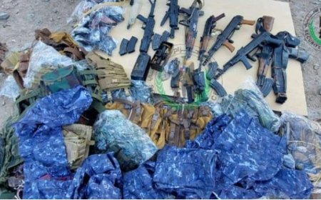 الحزام الأمني في يافع الحد يضبط أسلحة ومستلزمات عسكرية للحوثيين..