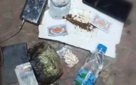 لواء الضبة في حضرموت يضبط كمية من المخدرات ..