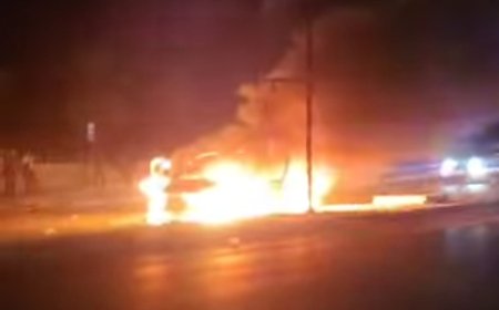 عاجل: احتراق سيارة غاز في حضرموت(صورة أولية )