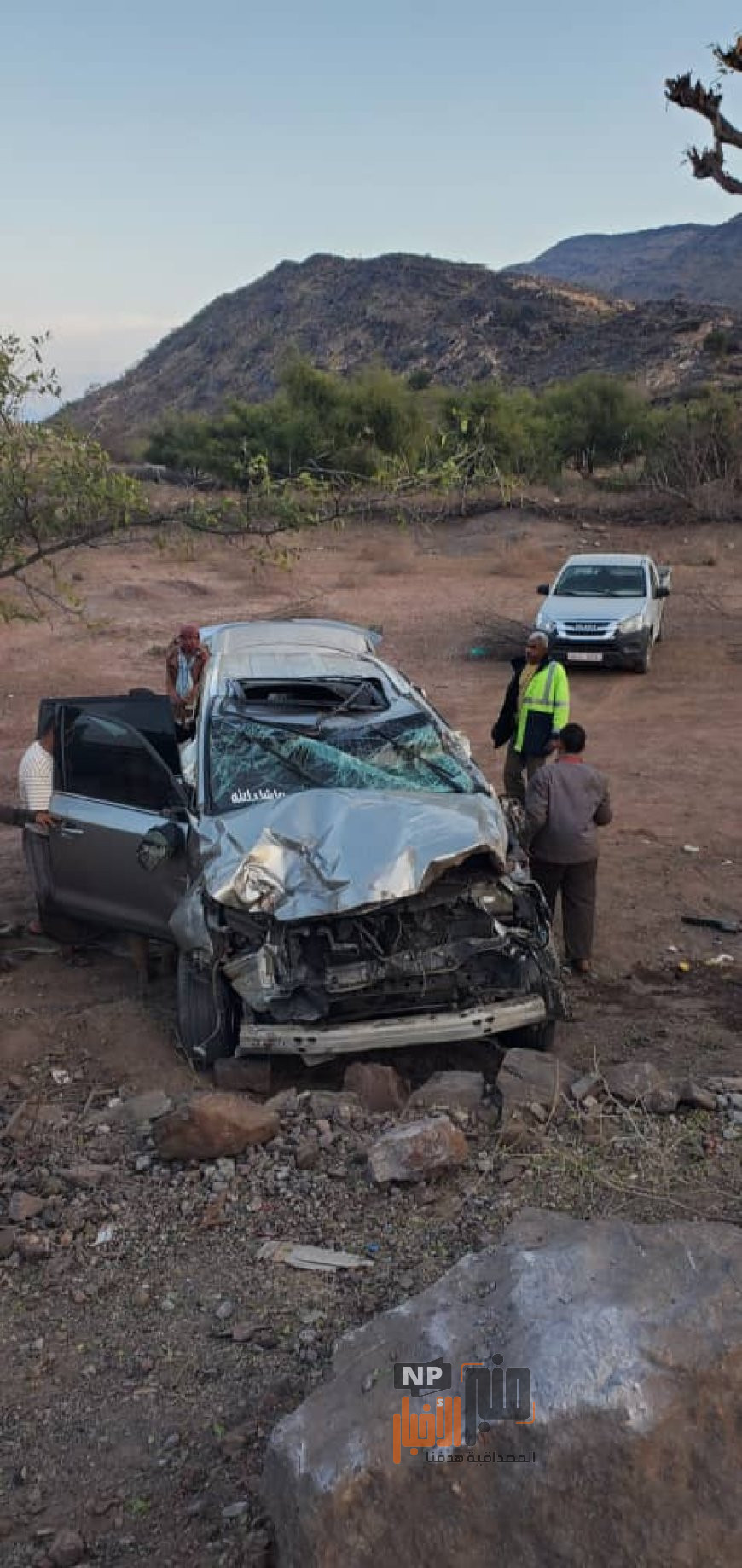 نجاة مقاول مشروع عقبة خلق الخضيري وابنه من حادث مروري مؤسف(صورة مروعة)